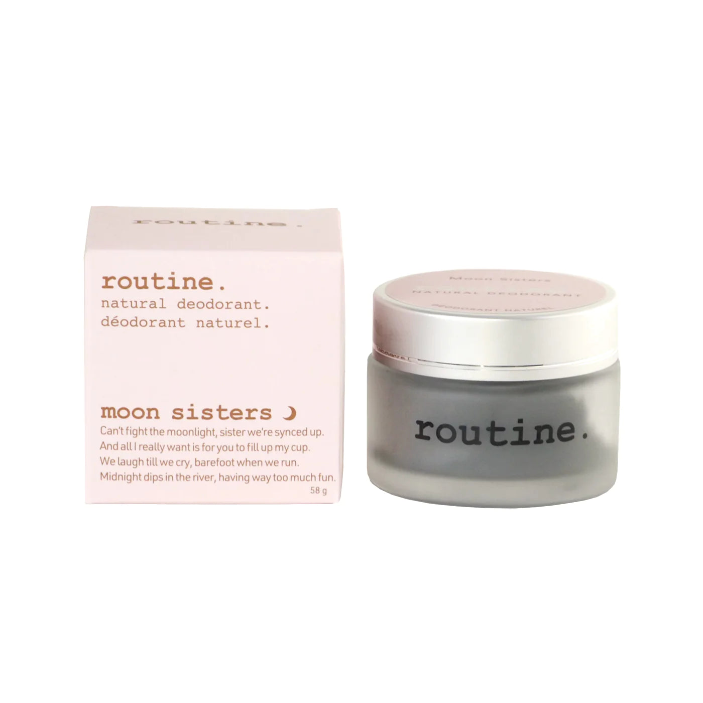 Moon Sisters Natural Activated Charcoal & Magnesium Deodorant with Prebiotics - Fresh All Day for Sensitive Skin | Gym, Work & Outdoor Activities