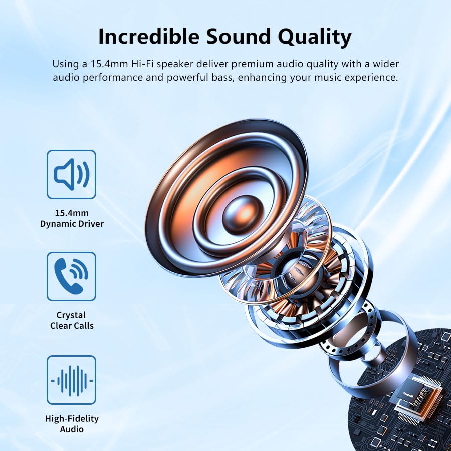 iDIGMALL A2 Open Ear Bluetooth Headset with U2 USB Dongle - Wireless Earbuds with Noise Canceling Detachable Mic & 60H Charging Case for Office, Home, Work, Driving - Perfect for Conference Calls, Remote Work & Commuting