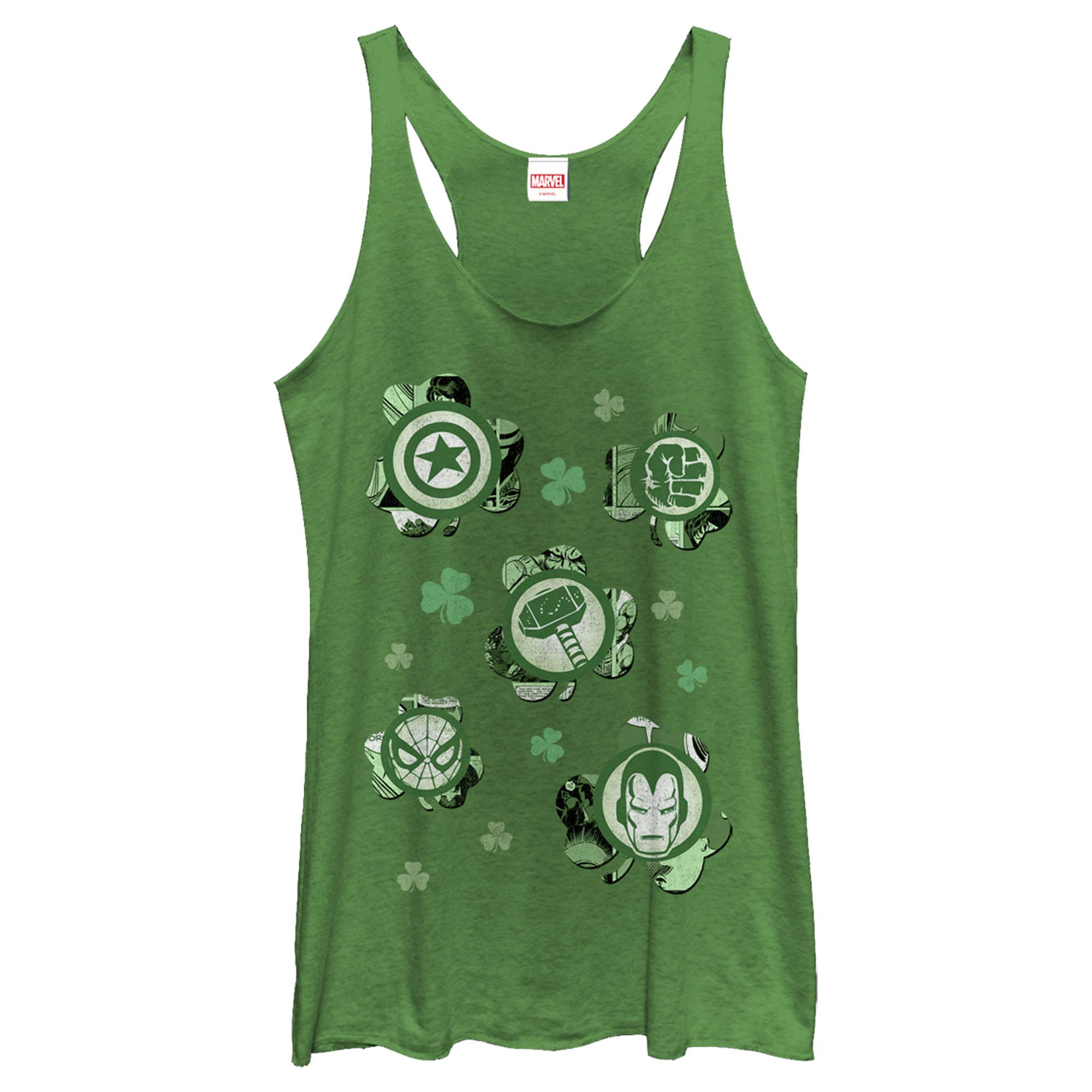 Marvel Classic Smarockers Women's Racerback Tank Top - Superhero Graphic Tee for Women - Comfortable & Stylish Workout & Casual Wear - Perfect for Gym, Running & Everyday Fashion