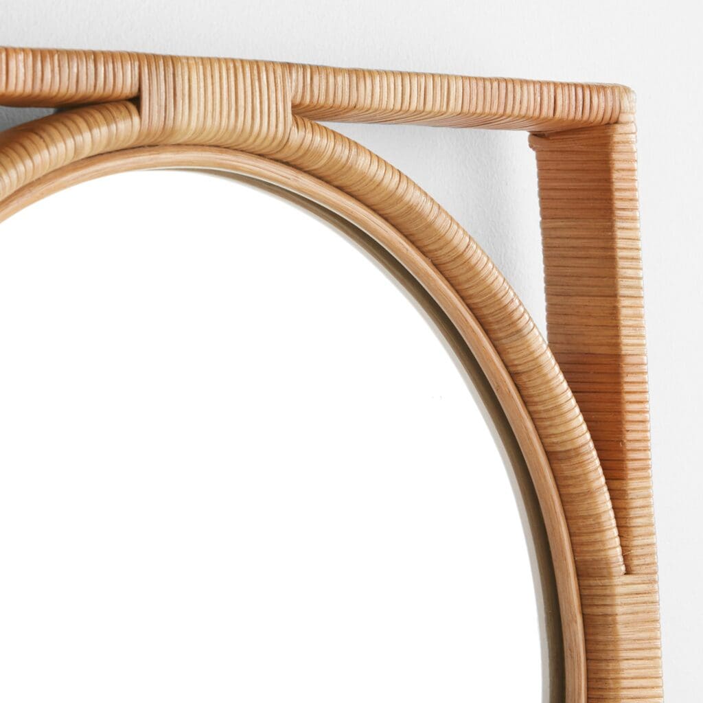 Cyan Design 11599 Pemba Mirror - Small Brown Wall Mirror for Bathroom, Bedroom, or Entryway Decor
