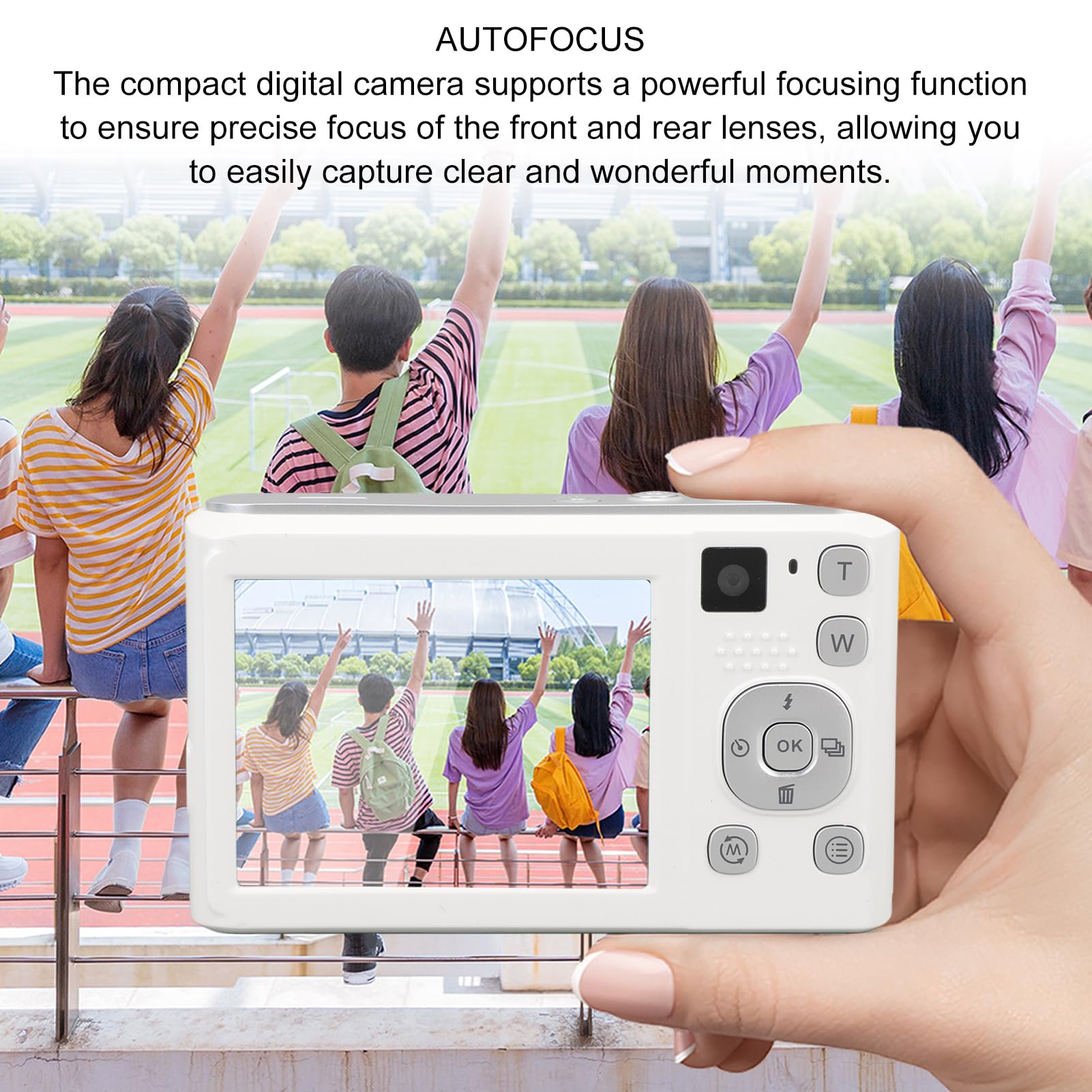 4K UHD Digital Camera 48MP Vlogging Camera with Autofocus, 16X Zoom & LED Flash - 2.8
