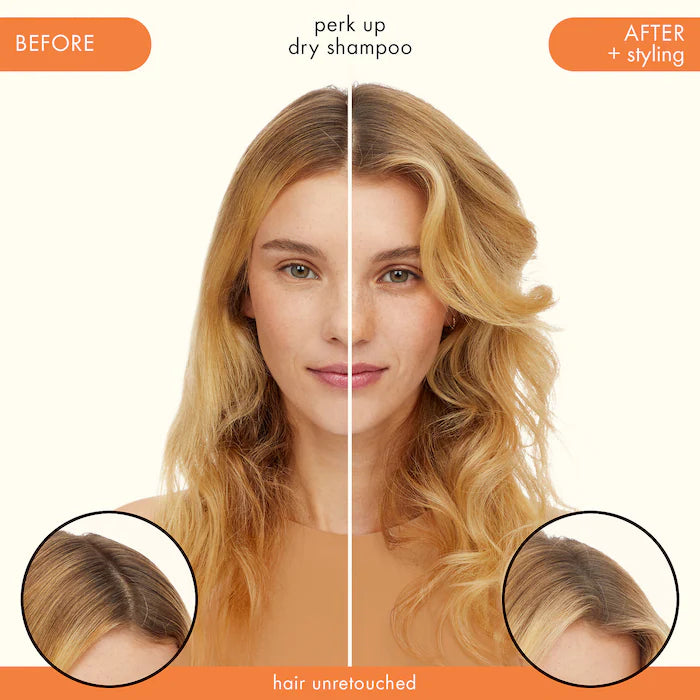 Amika Perk Up Talc-Free Dry Shampoo for Oily Hair - Quick Refresh & Volume Boost for Workouts, Travel & Busy Mornings