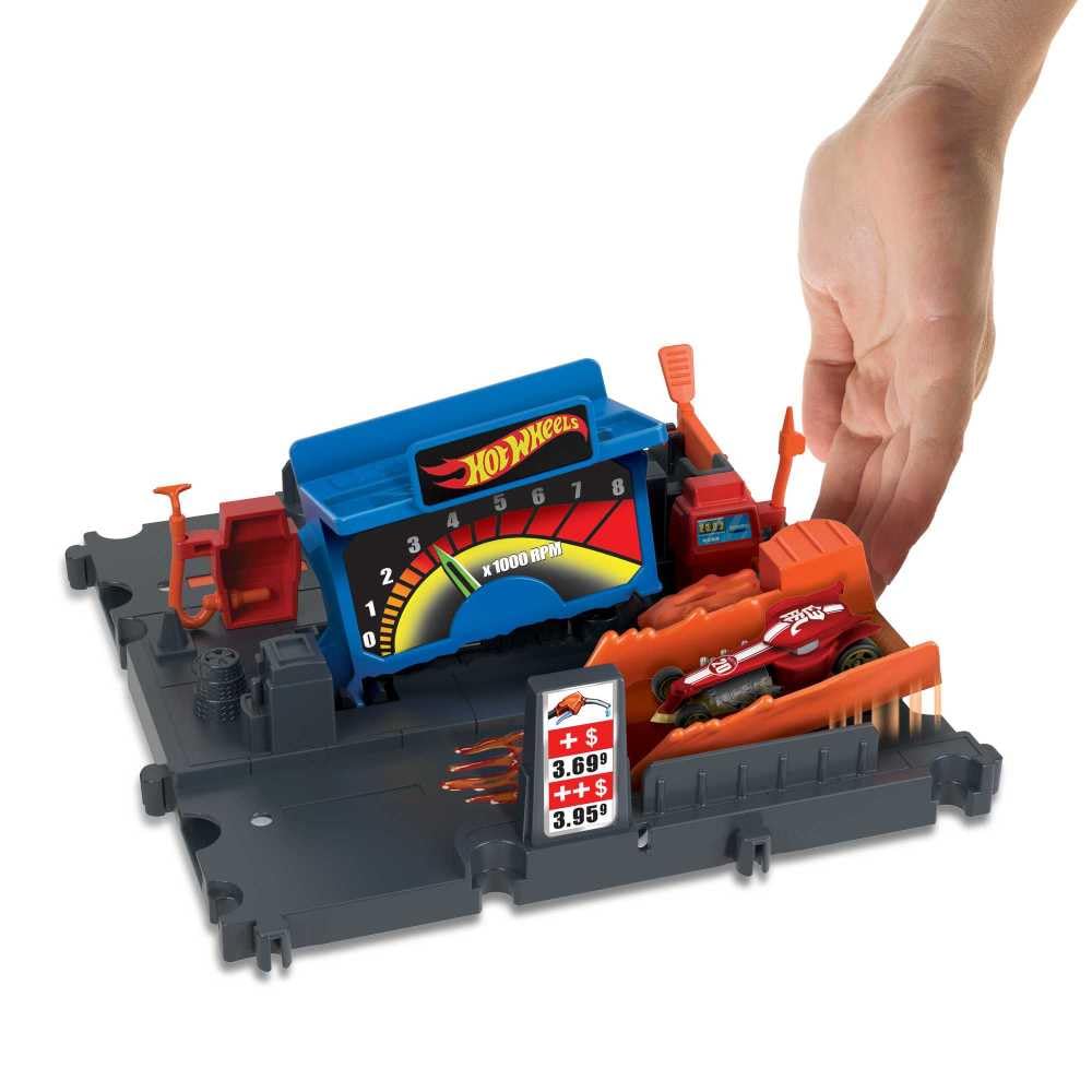 Hot Wheels Fuel Station Shift Station Toy - Die-Cast Car Playset with Gas Pump for Kids - Perfect for Pretend Play and Collectible Display