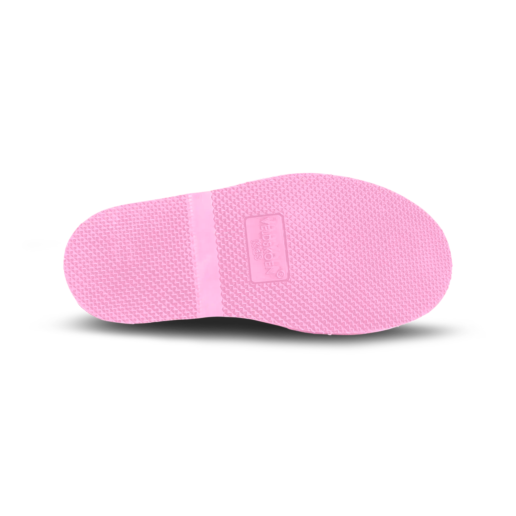 Veldskoen Kids Harper the Hippo Shoes - Pink Sole | Comfortable & Durable Leather Sneakers for Boys & Girls | Perfect for School, Play & Outdoor Activities