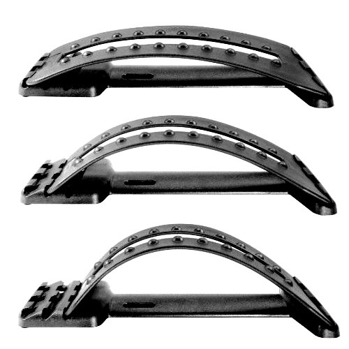 CYBERNOVA Multi-Level Back Massager & Lumbar Support Stretcher - Pain Relief for Neck, Shoulder & Lower Back - Perfect for Office, Home & Car Use