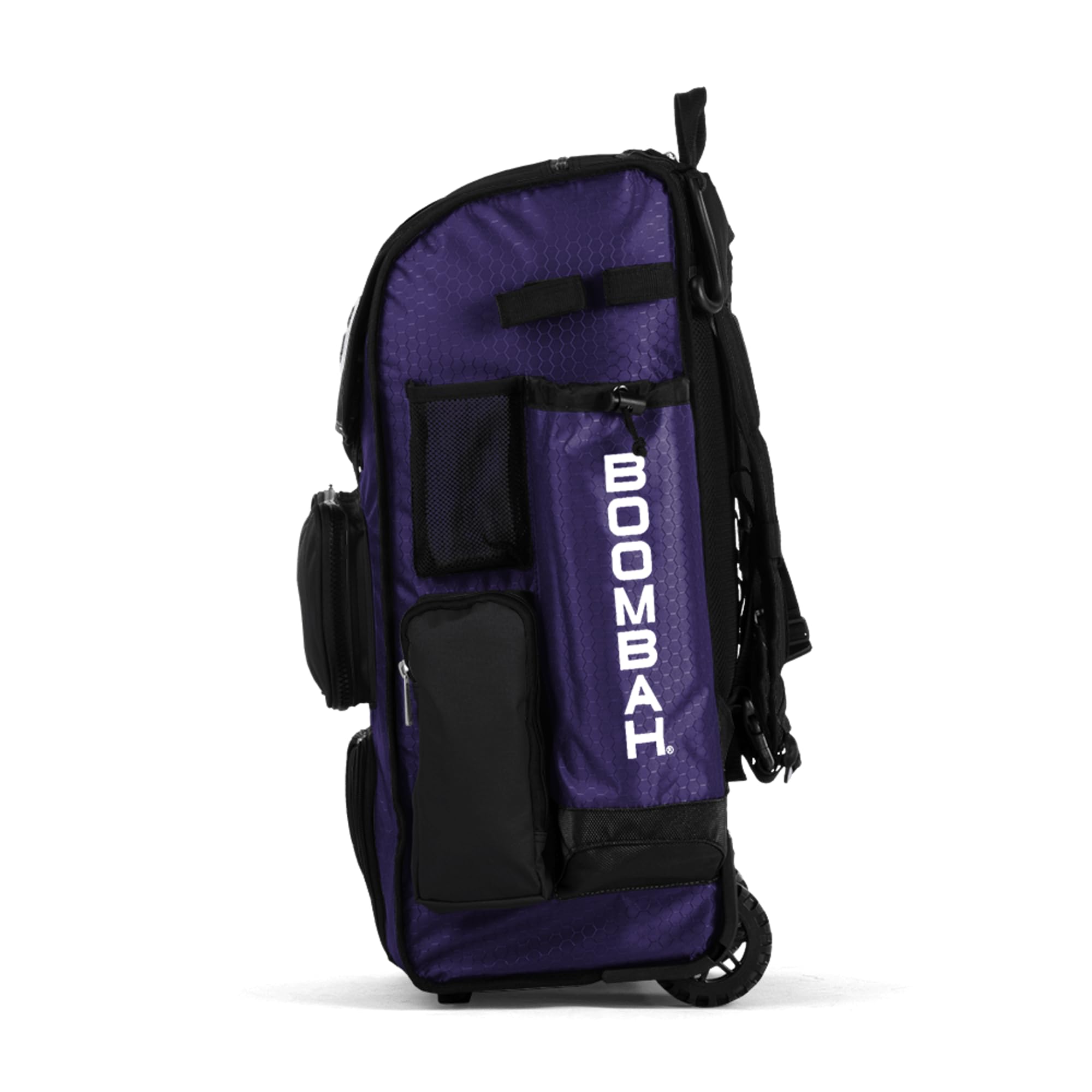 Boombah Superpack Hybrid Rolling Bat Bag - Wheeled & Backpack Baseball Equipment for Travel & Practice | Perfect for Baseball Players & Coaches