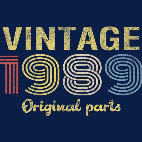 Vintage 1989 Retro 36th Birthday Gift T-Shirt for Men - Original Design with Classic Parts - Perfect for 36th Birthday Parties & Nostalgic Celebrations