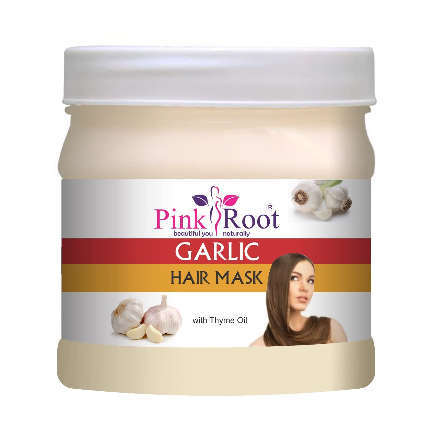 Pink Root Garlic Hair Mask & Mango Scrub Set - 500ml Each for Deep Nourishment & Scalp Exfoliation - Perfect for Damaged Hair Repair & Dandruff Treatment at Home