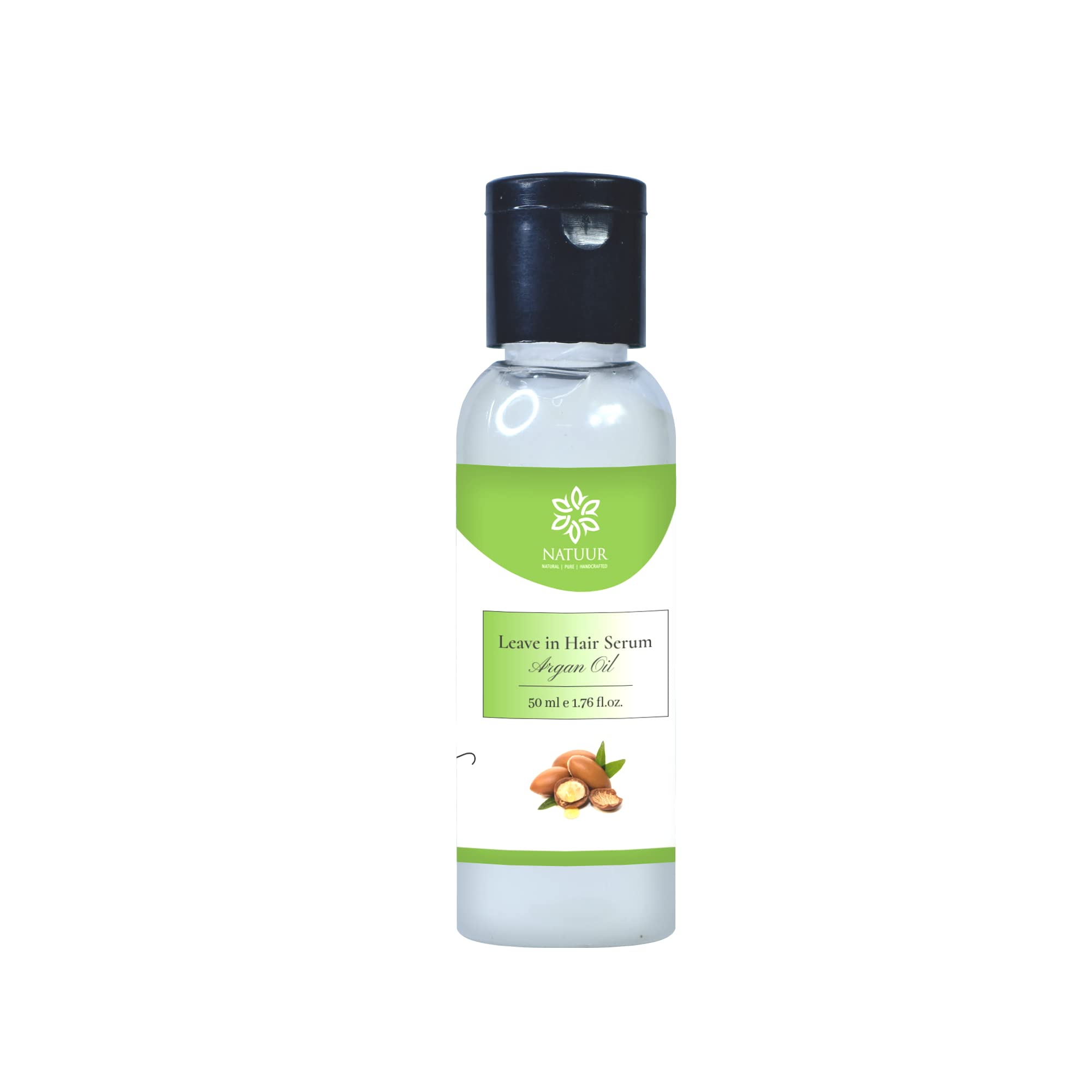 NATUUR Aloe Argan Oil Hair Serum 50ml - Nourishing Frizz Control Treatment for Smooth Shiny Hair - Lightweight Non-Greasy Formula for Daily Use - Suitable for All Hair Types - Perfect for Dry Damaged Curly Straight Colored Hair - Salon Quality Hair Care at Home