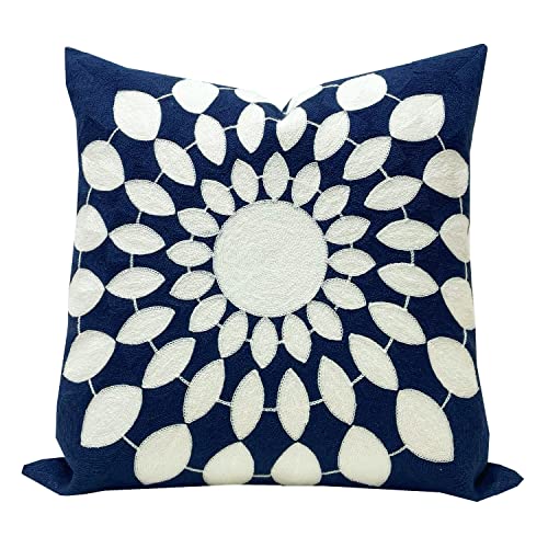 Navy White Floral