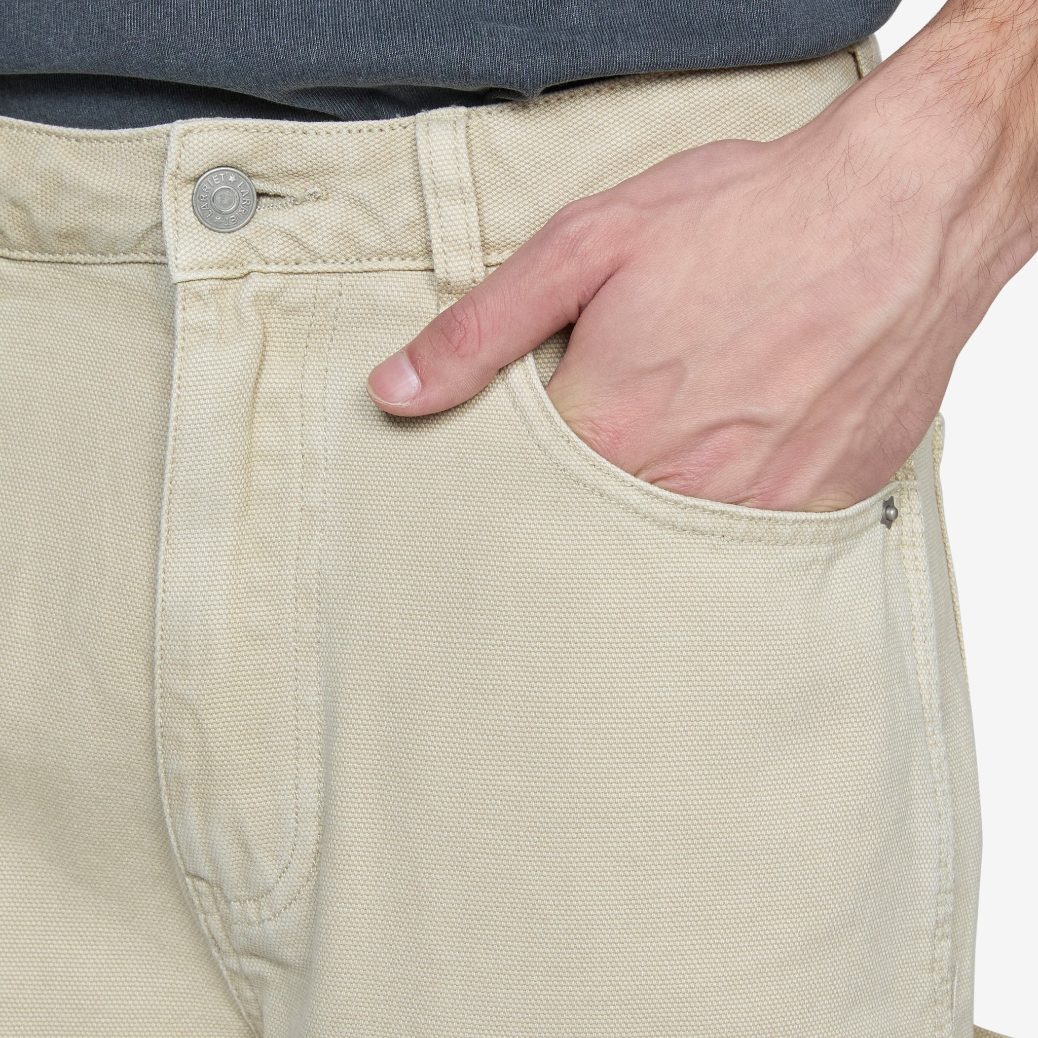 Double Knee Carpenter Pants - Durable Work Pants for Men - Natural Color for Construction & DIY Projects