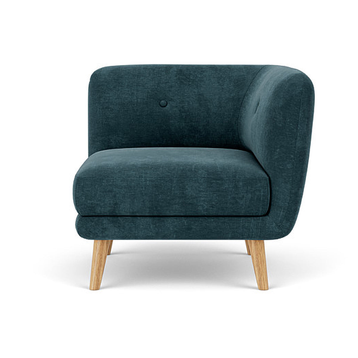 Alfred Fabric Right 1 Seater Modular Sofa - Modern Comfortable Single Chair for Living Room, Bedroom & Small Spaces