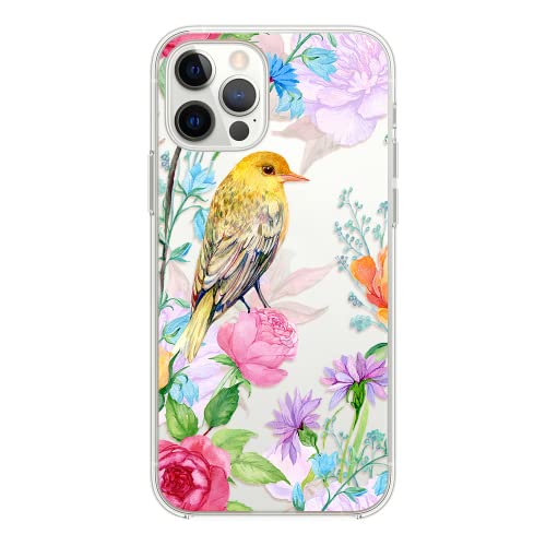 Yellow Bird w/Flowers