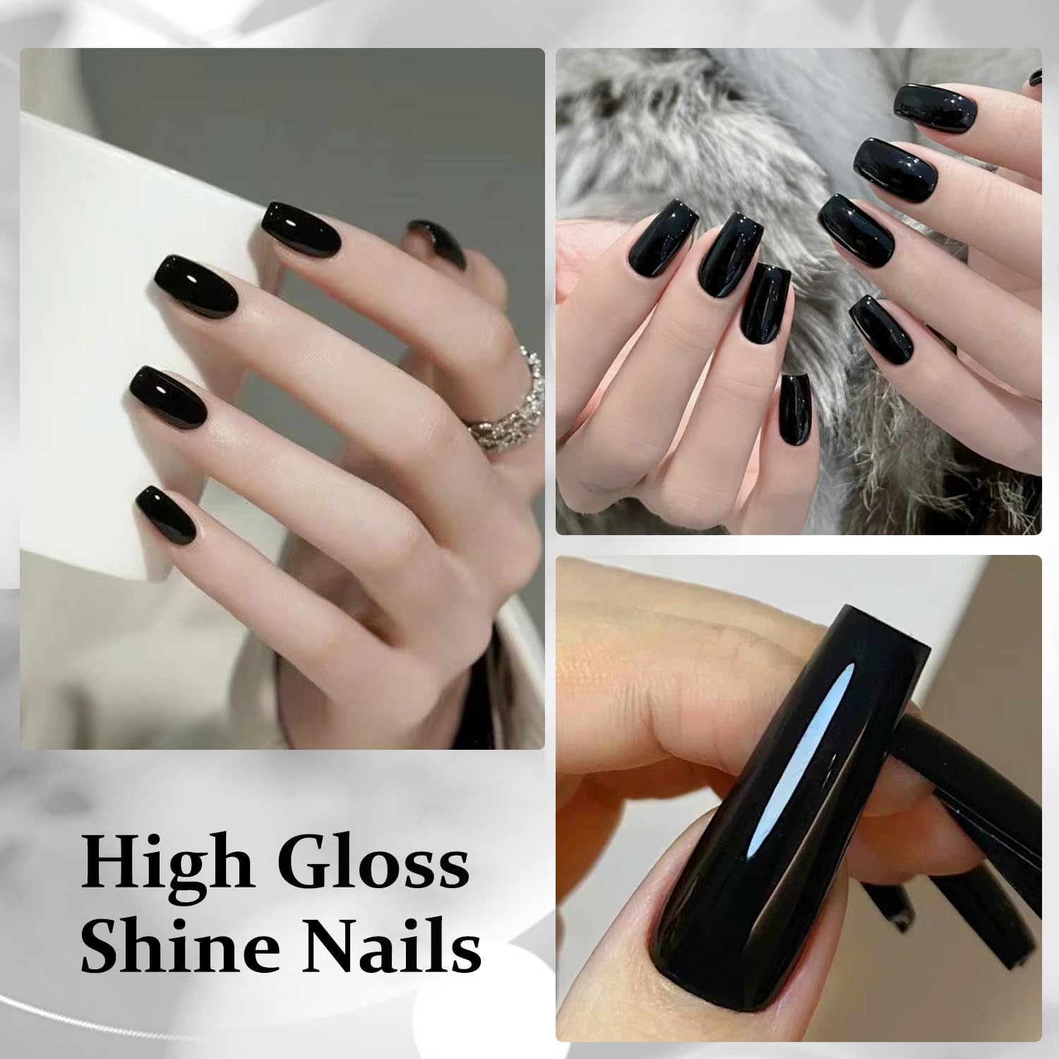 Major Dijit Quick Dry Nail Polish - 12ml/0.41oz Black Nail Lacquer | Fast Drying, Long Lasting & Chip Resistant | Professional Salon Quality | Perfect for Nail Art, Manicures & Everyday Wear