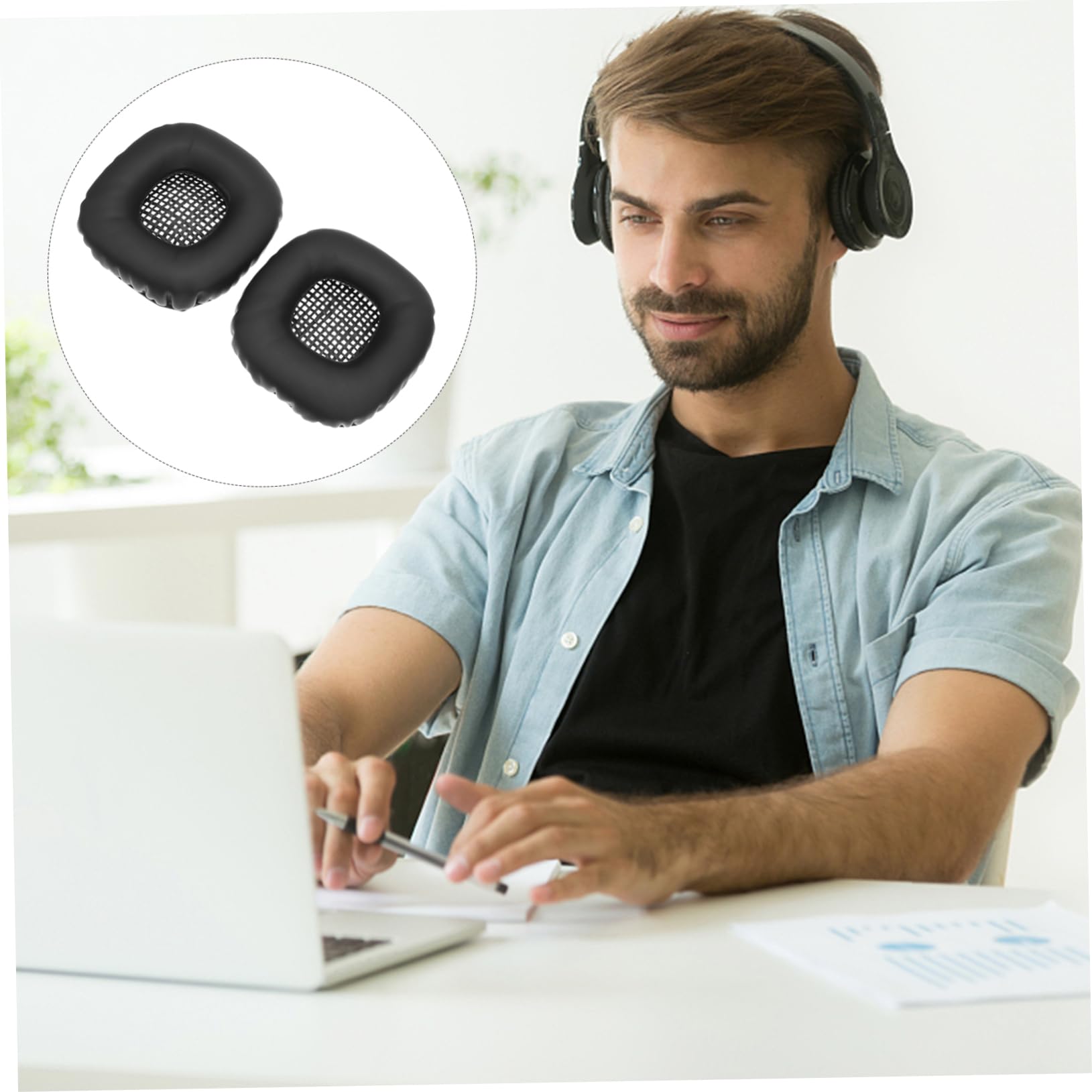 Veemoon 2 Pack Earphone Case Sponge Covers - Noise Reduction Ear Tips for AirPods Pro 2nd Gen | Comfortable Fit & Sound Isolation for Workouts, Commuting & Travel