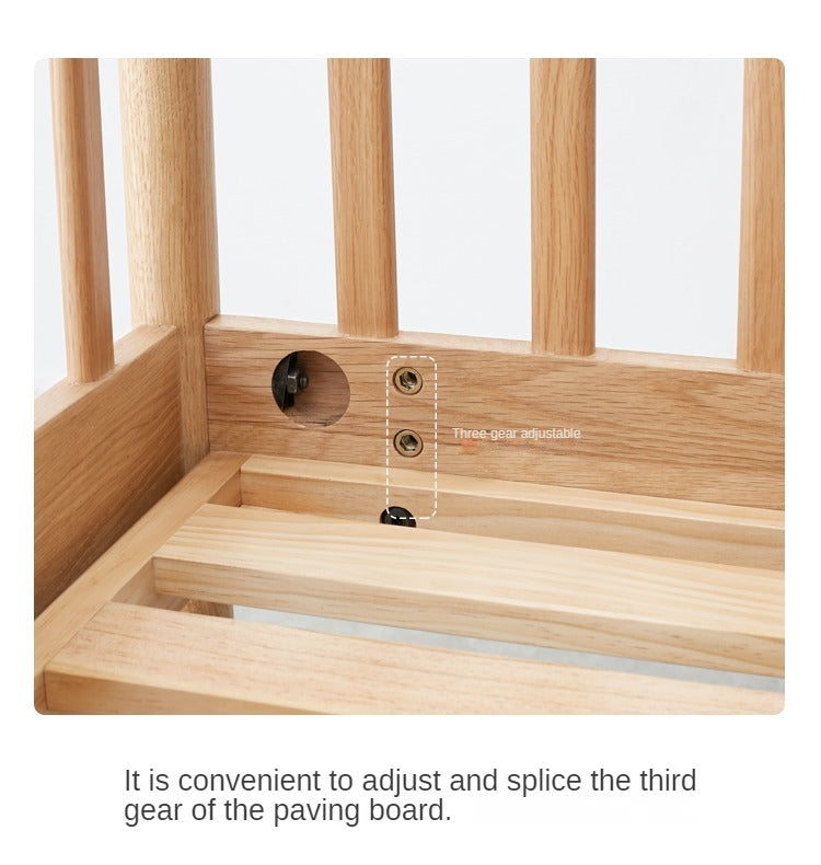 Premium Solid Oak Wood Toddler Bed – Sturdy & Safe for Kids | Perfect for Nursery, Bedroom & Daycare Use