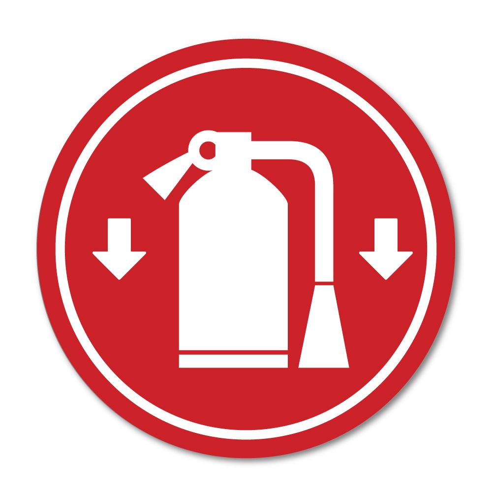 Fire Extinguisher Sticker Decal - High Visibility Safety Label for Emergency Use - Perfect for Home, Office, and Vehicle Safety Equipment