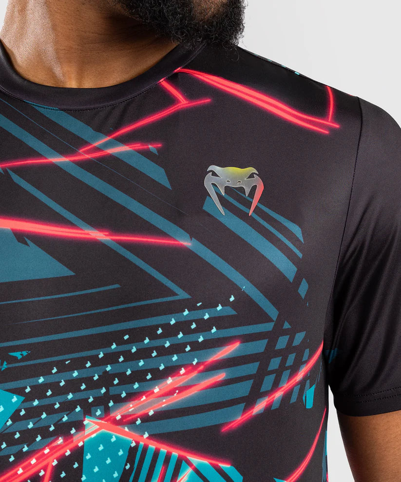 VENUM UFC 314 Dry Tech Miami Edition Jersey - Black MMA Training Shirt for Fighters & Fans - Perfect for Gym Workouts & UFC Events