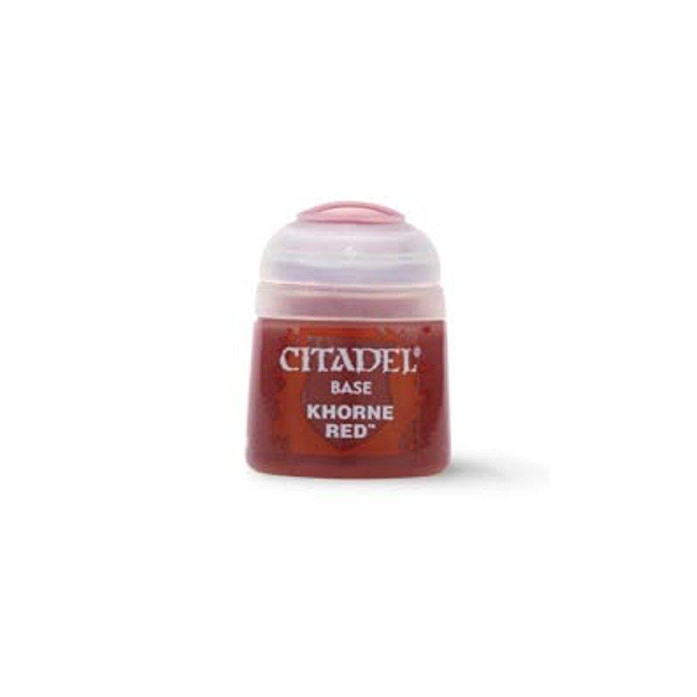 Games Workshop Citadel Base Paint - Khorne Red (12ml) for Miniatures, Warhammer 40K & Tabletop Gaming - Perfect for Base Coating, Detailing & Model Painting