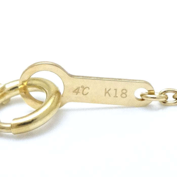 4℃ Heart Necklace 18K Yellow Gold with Diamond - Perfect for Valentine's Day Gifts, Anniversary Presents & Romantic Occasions