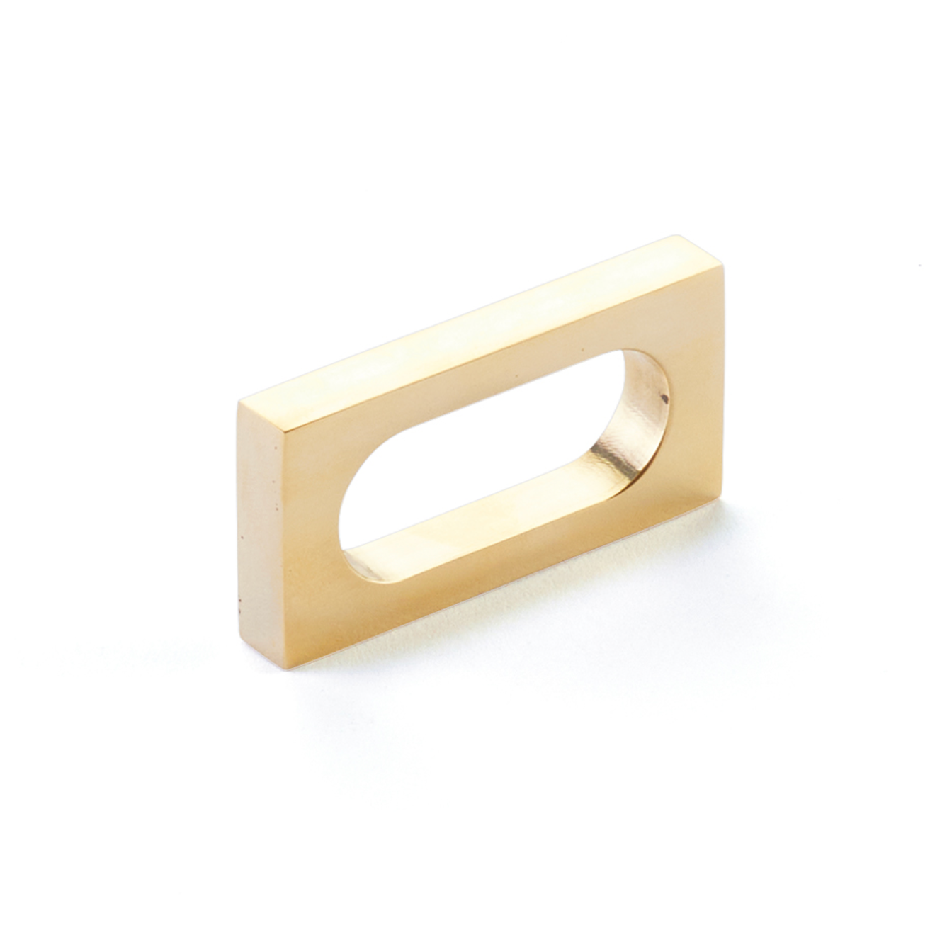 Vintage Unlacquered Brass Loop Square Drawer Pulls & Cabinet Knobs - Heavy Duty Solid Brass Hardware for Kitchen Cabinets, Dressers & Furniture Restoration (Set of 10)