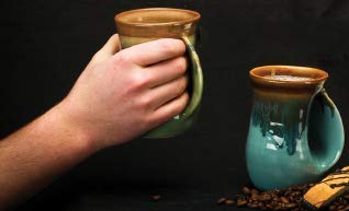 Right Hand Mystic Waters Handwarmer Mug - Insulated Coffee Cup for Winter, Camping & Office Use