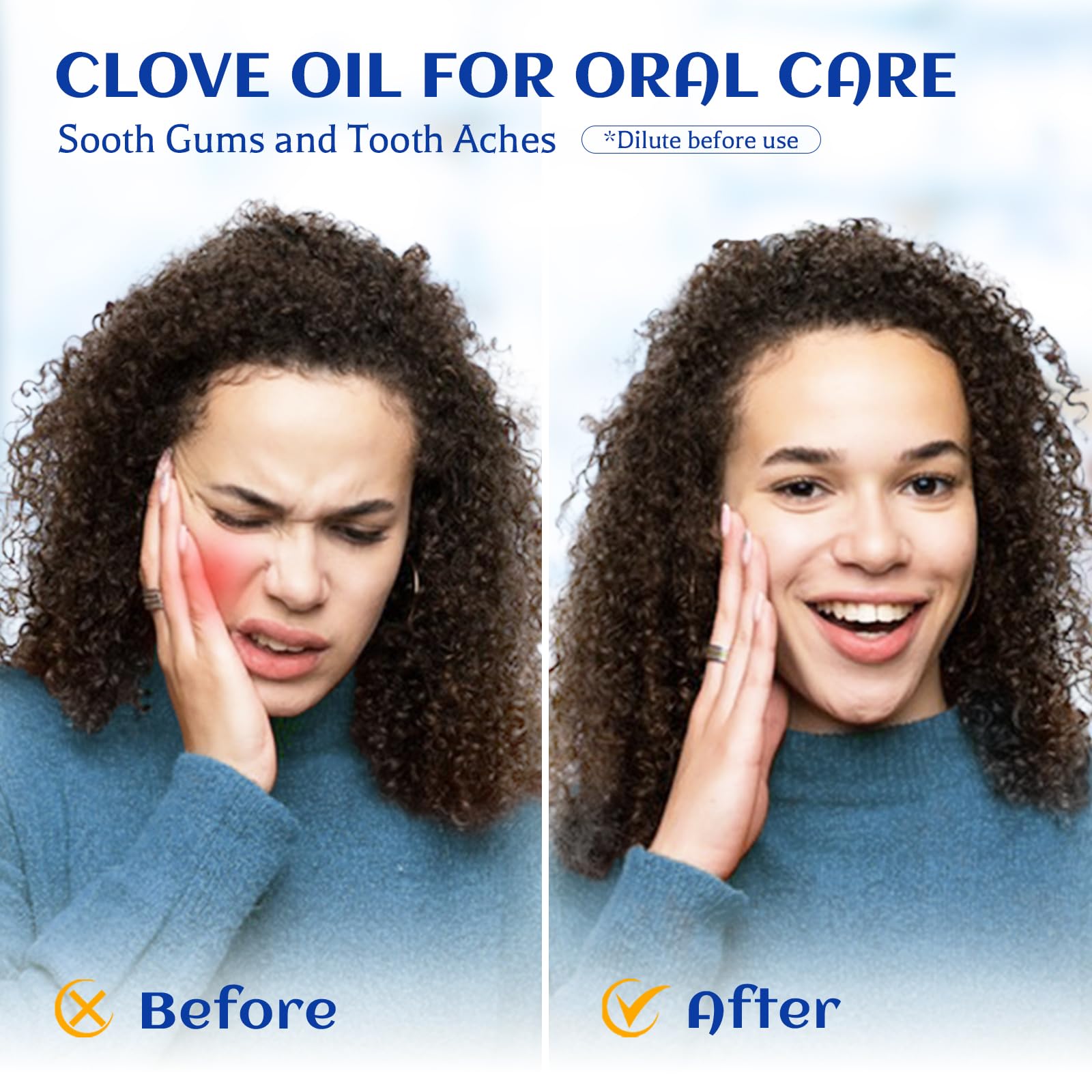 100% Pure Natural Clove Oil for Teeth & Gums Relief - 100ml (3.38 Fl Oz) Dental Pain Spray - Aromatherapy Essential Oil for Toothache, Oral Care & Relaxation - Perfect for Home Remedies & Spa Treatments