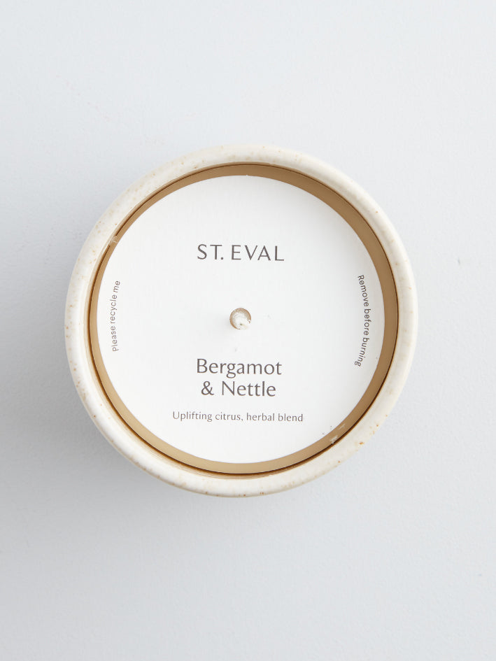 St Eval Sand Dune Candle Pot - Bergamot & Nettle Scented Candle for Home Decor, Relaxation & Aromatherapy | Perfect for Living Room, Bedroom & Bathroom