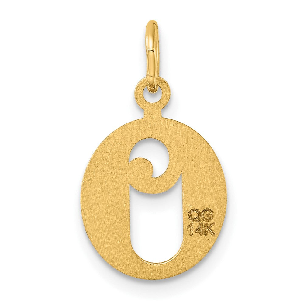 Vintage Gold Old English Letter 'O' Pendant Necklace - Model C4833 | Perfect for Gifts, Initial Jewelry & Layering Looks