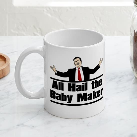 Hail The Baby Maker Mug - 11 oz (325 ml) Ceramic Coffee Cup - Funny Novelty Gift for Parents & Couples - Perfect for Home, Office & Gifting