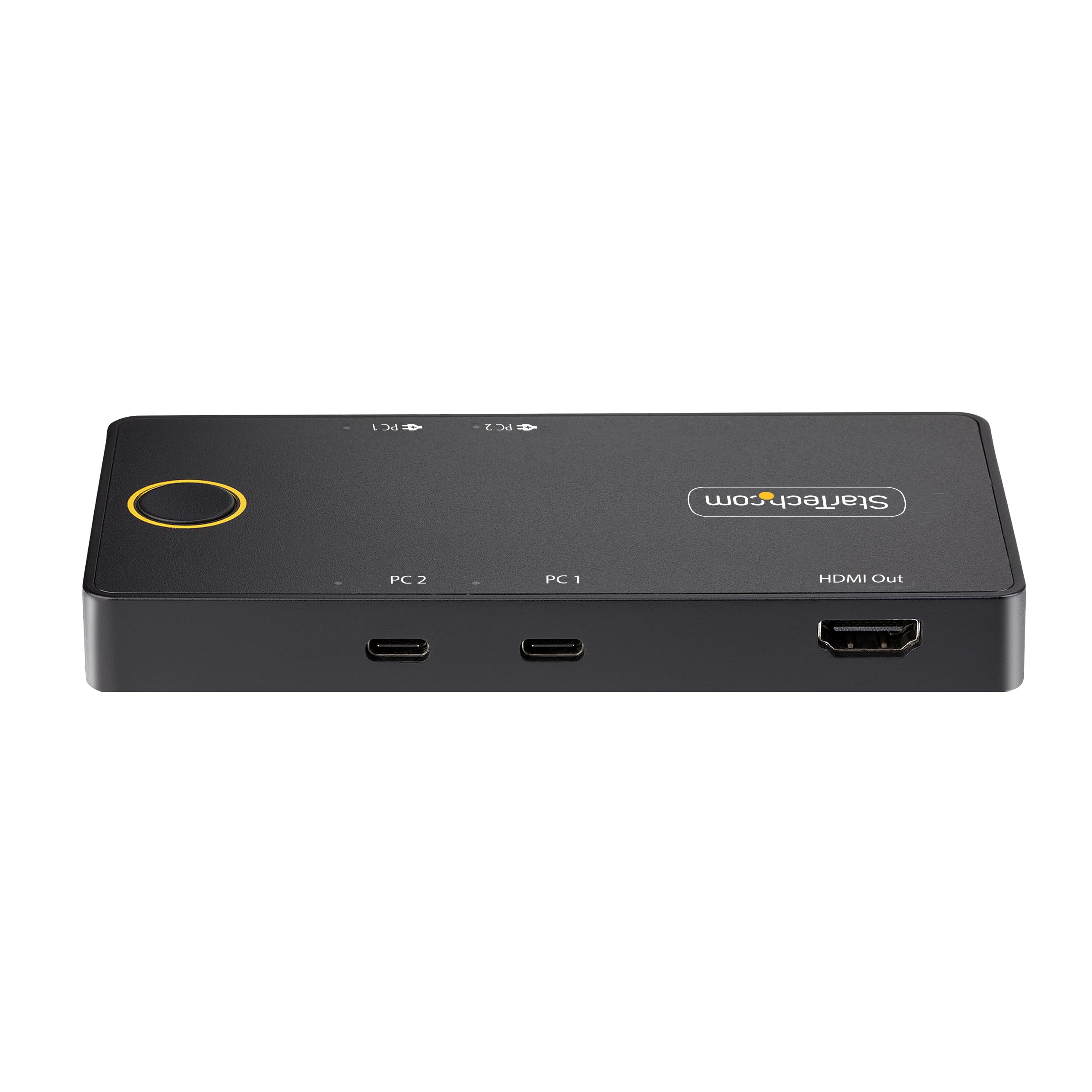 StarTech.com 2-Port USB-C KVM Switch - 4K 60Hz HDMI Monitor Sharing, 100W Power Delivery for Laptop & Tablet, USB-C/USB4/Thunderbolt 3/4 Compatible - Ideal for Home Office & Multi-Device Workspaces (C2-H46-UC2-PD-KVM)