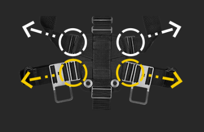 XDeep Stealth 2.0 Back D-Ring Set - Heavy Duty Scuba Diving Gear for BCD Attachment - Perfect for Underwater Exploration and Dive Safety
