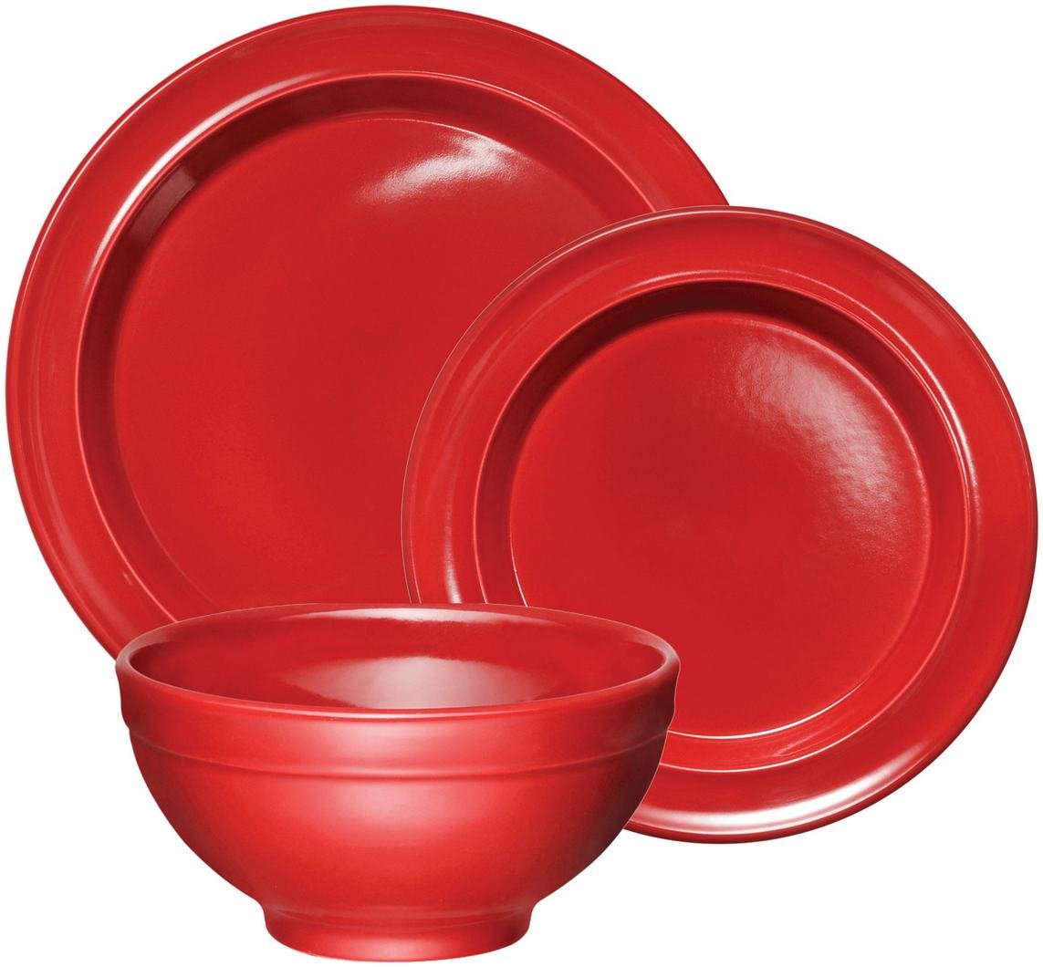 Emile Henry 3-Piece French Burgundy Dinnerware Set - 11