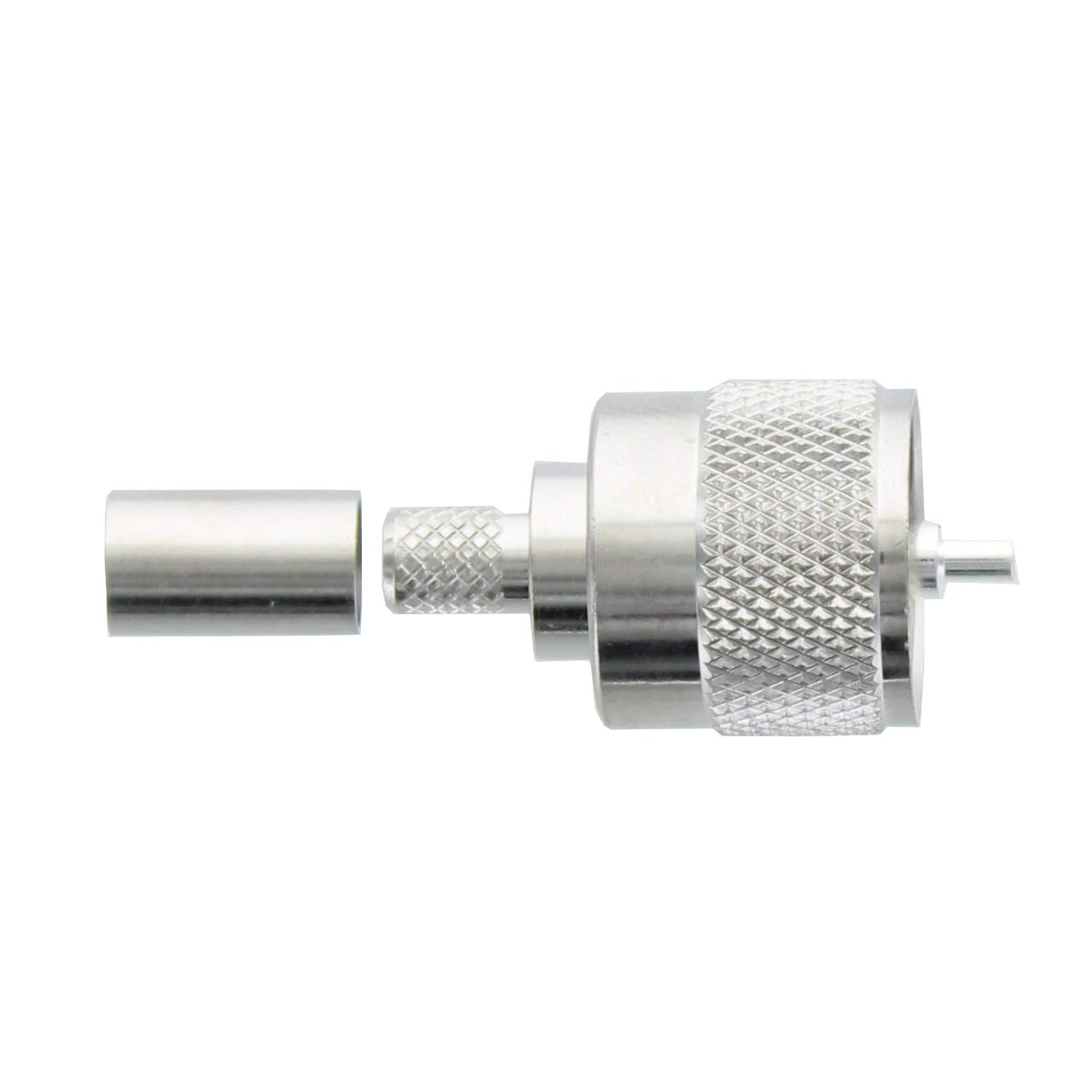 MPD Digital RG8X Coaxial Cable - 50 Ohm UHF PL259 Male to Male Connector - 65ft White RF Coax Cable for CB Radio, AIS Mini-8, Ham Radio & Antenna Jumper - Made in USA - Perfect for Marine, Off-Road & Emergency Communication