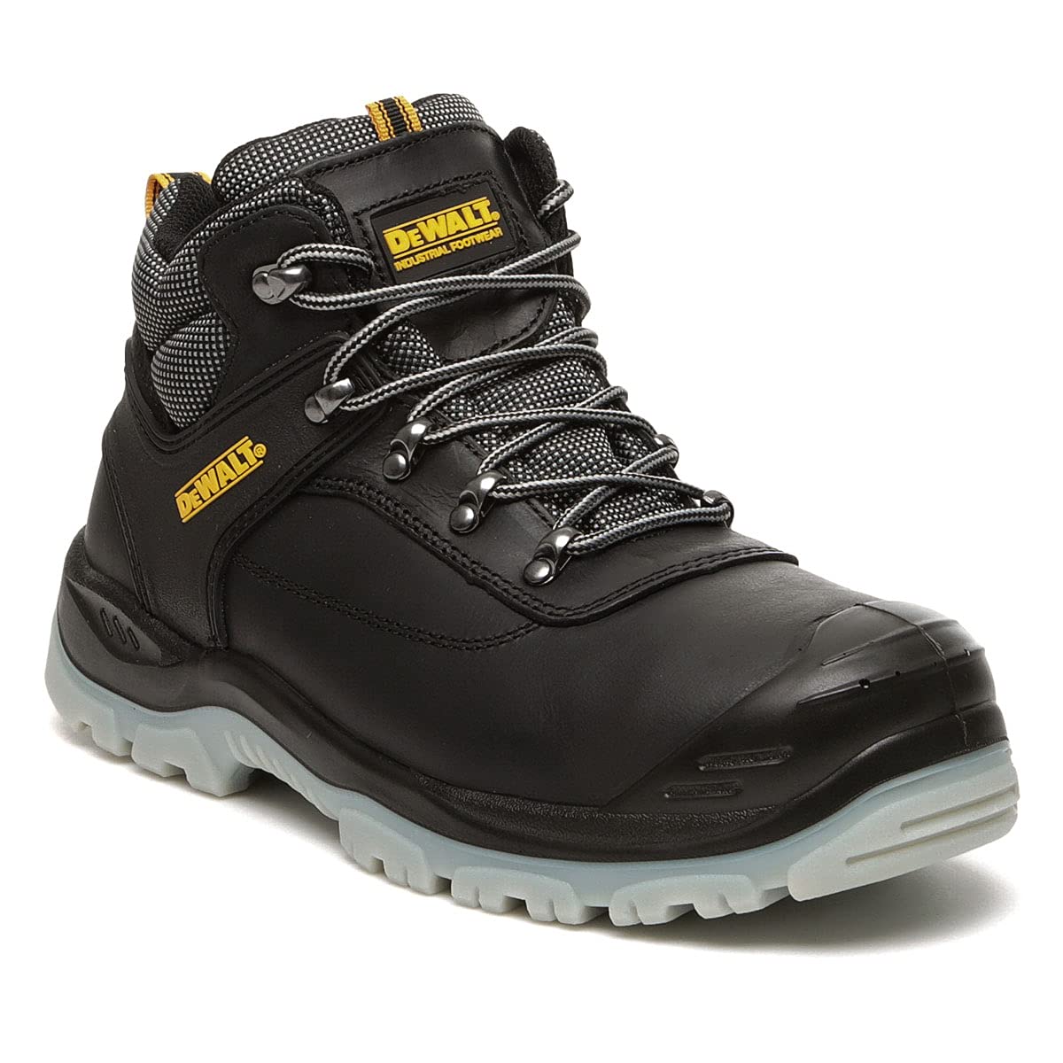 Laser Safety Hiker Black Boots Men's Size UK 7 (Euro 41) - Durable Hiking Shoes for Outdoor Adventures, Camping & Mountain Climbing
