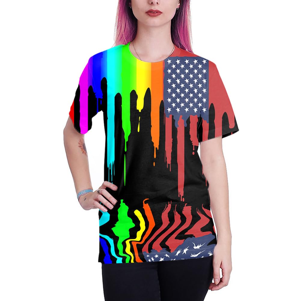 Yasswete Unisex 3D Printed Short Sleeve T-Shirts for Men & Women - Trendy Graphic Tees for Casual Wear, Street Style & Everyday Outfits