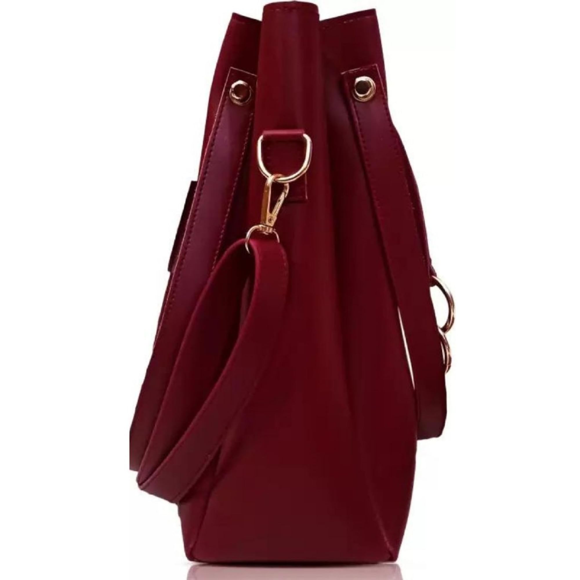 Stylish Faux Leather Handbags for Women - Set of 2 | Trendy Crossbody & Shoulder Bags | Perfect for Work, Travel & Everyday Use