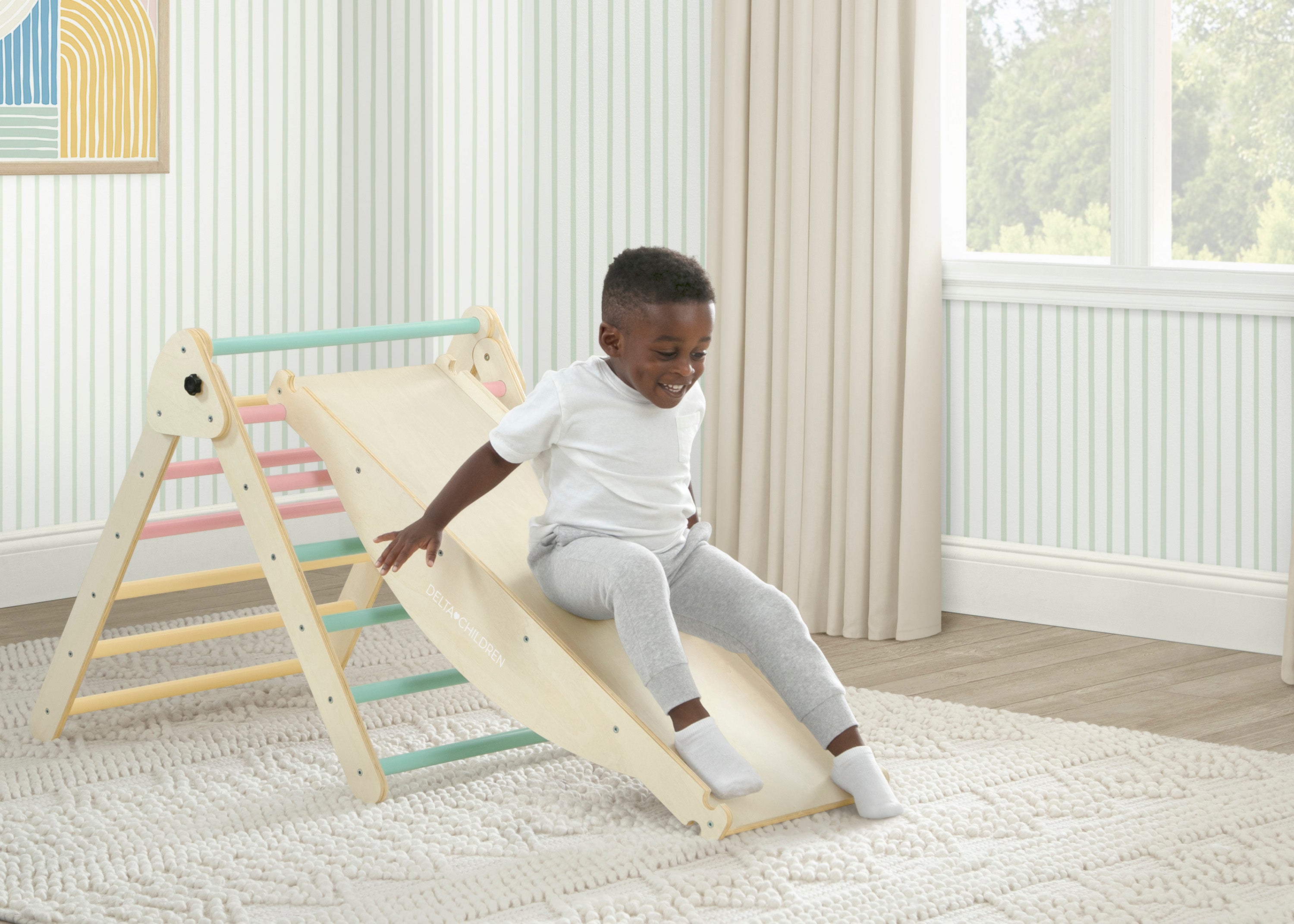 Lil’ Climber Gym - Indoor Climbing Playground for Toddlers & Kids | Safe Home Play Equipment for Active Children | Perfect for Playrooms, Daycares & Indoor Play Areas