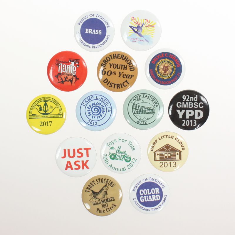 1 1/4 Inch Round #1 Custom Promotional Buttons - Bulk Pinback Buttons for Events, Campaigns & Fundraisers