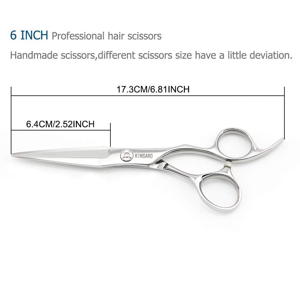 Professional 6 Inch Barber Scissors Set - 440C Stainless Steel Hair Cutting Shears & Thinning Scissors for Salon & Home Use | Precision Hairdressing Tools for Stylists & DIY Haircuts
