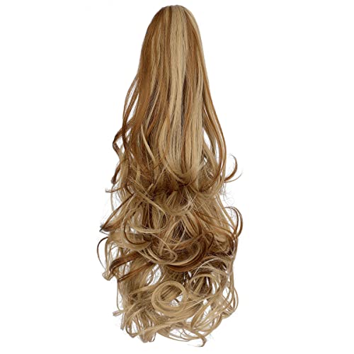 Clip-in Ponytail Hair Extension with Claw Clip - Natural Looking Hairpiece for Instant Volume & Length - Perfect for Parties, Weddings & Everyday Styling