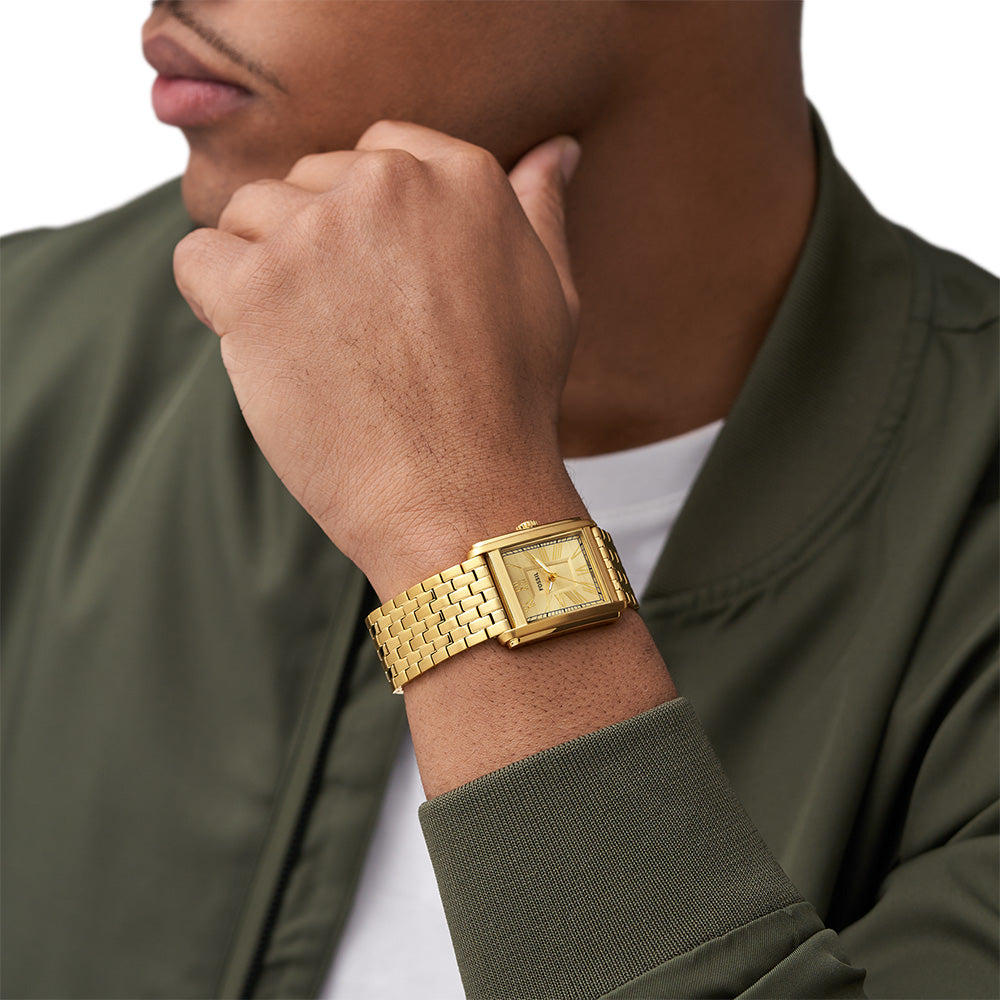 Fossil Carraway FS6009 Genuine Leather Watch - Stylish & Durable for Men | Perfect for Business, Casual & Everyday Wear