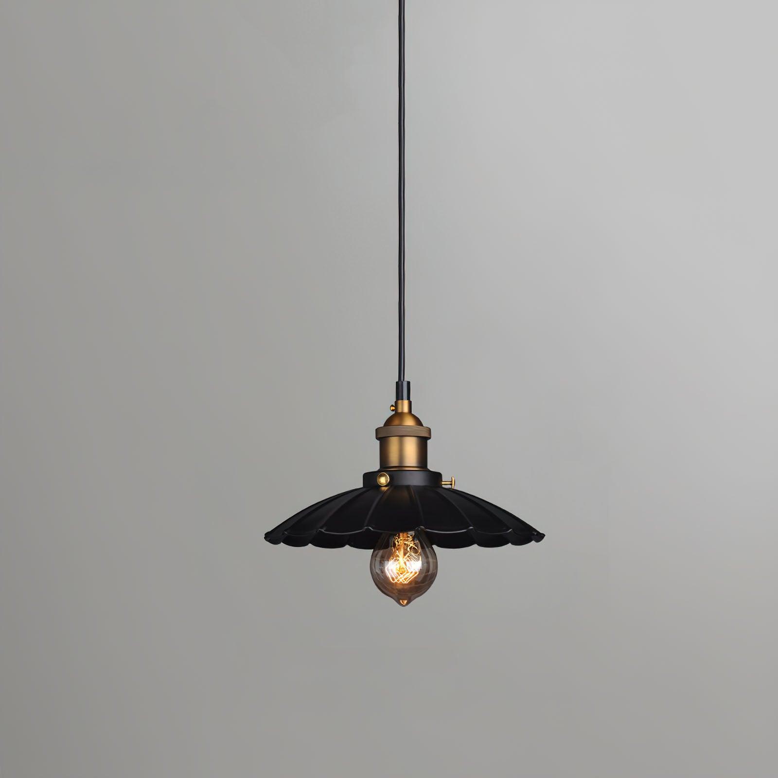 Elegant Black Skirt Pendant Light - Modern Hanging Chandelier for Dining Room, Kitchen Island, or Bedroom Decor