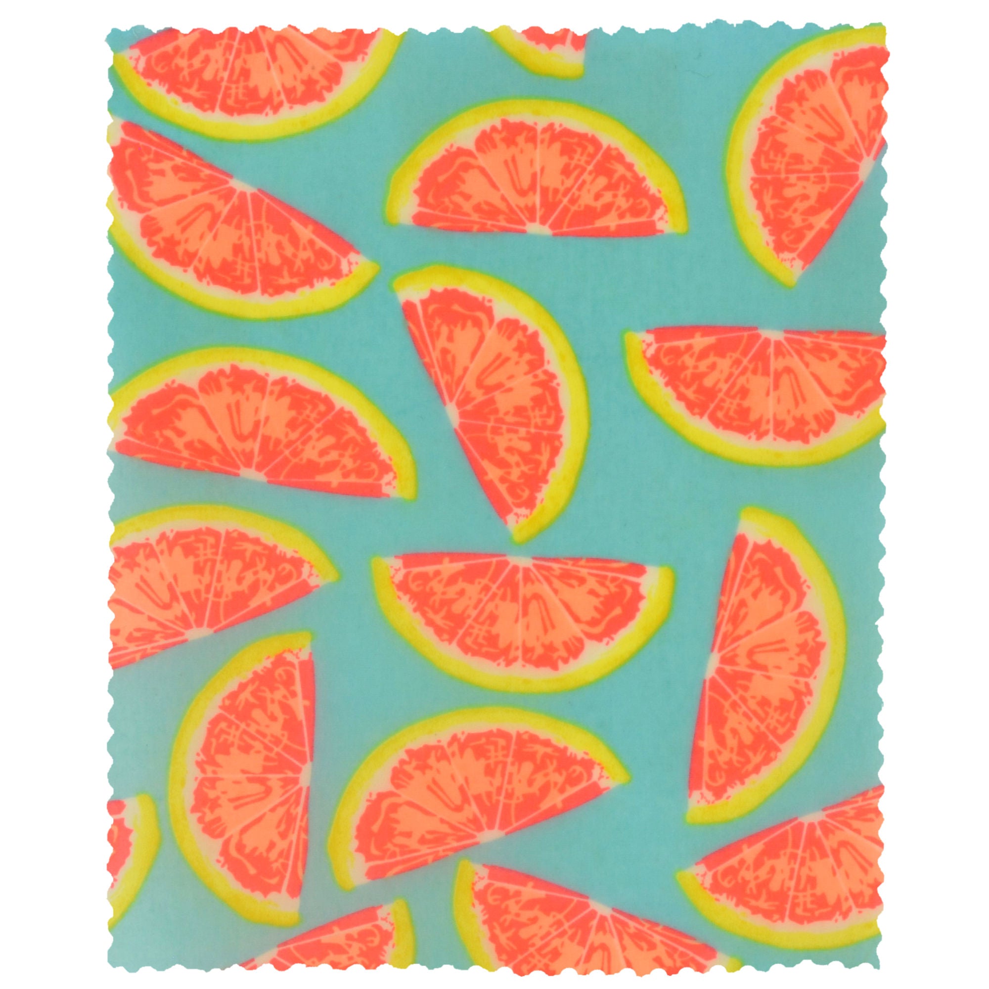 Organic Beeswax Food Wraps - Reusable Eco-Friendly Orange Smiles Small Wax Wraps for Food Storage, Sandwiches & Snacks | Sustainable Kitchen Wrap Alternative to Plastic