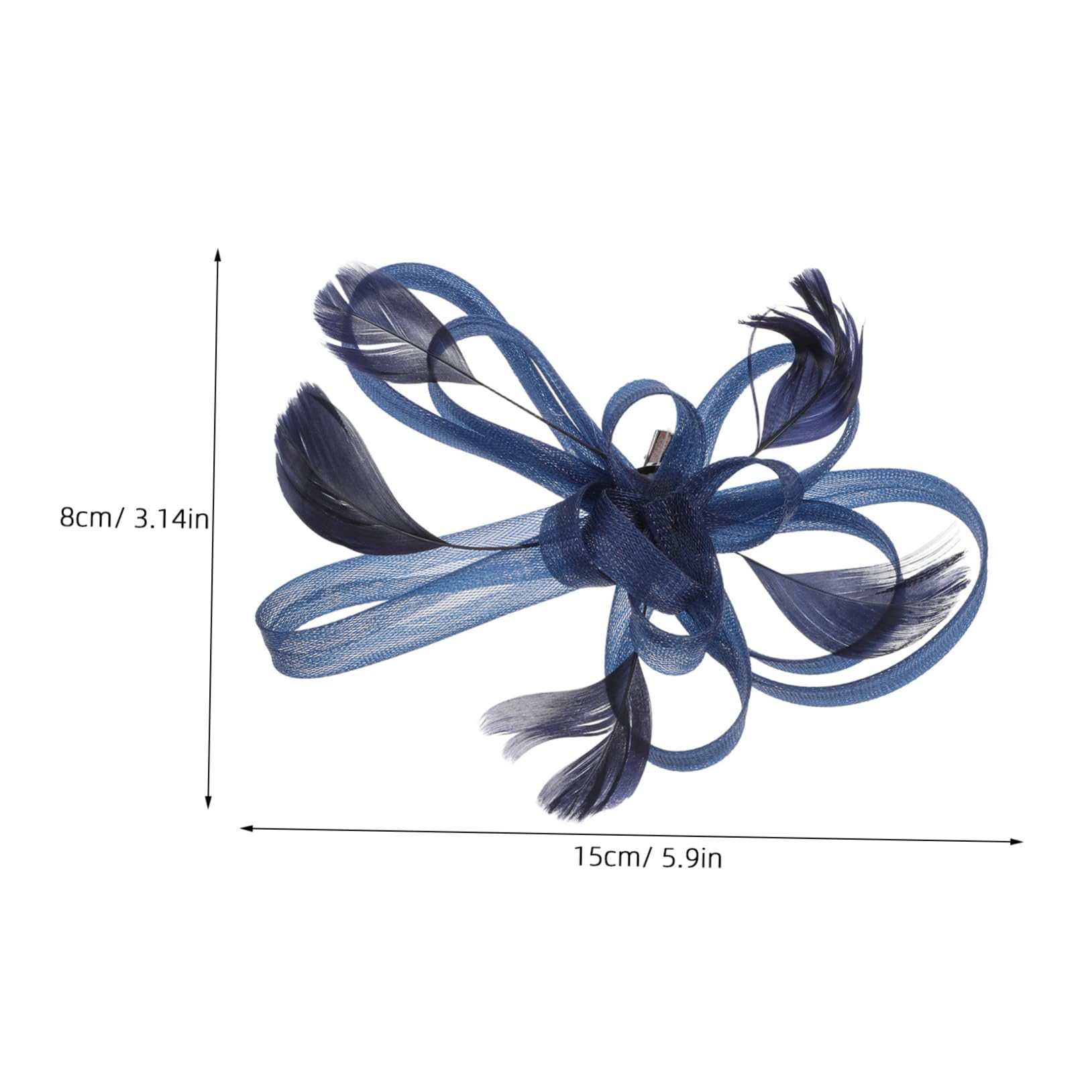 Elegant Blue Bridal Hair Clips - Wedding Fascinator Hair Accessories for Women (Blue) | Perfect for Bridal Showers, Weddings & Special Occasions