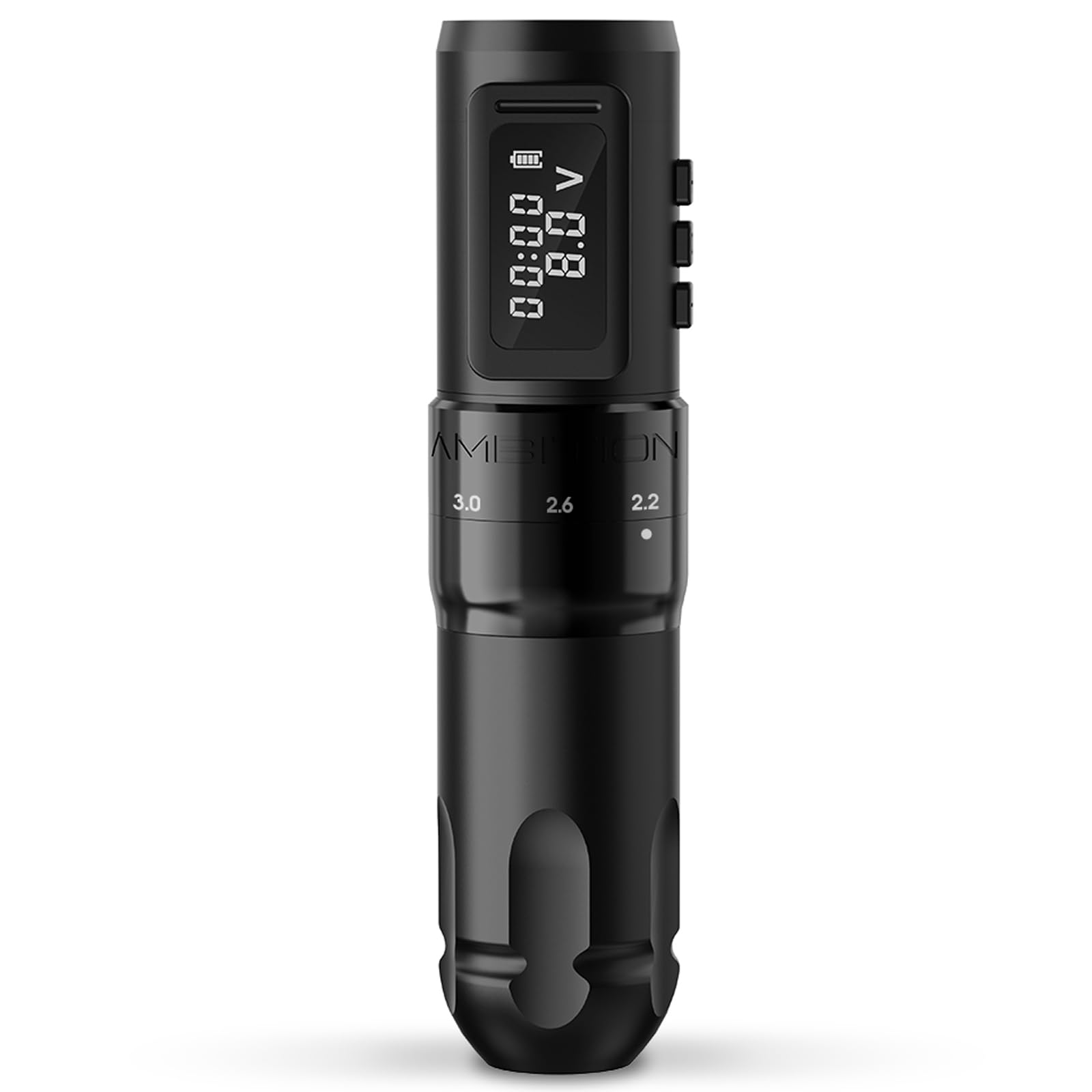 Ambition MARS-U Wireless Tattoo Machine - Adjustable Stroke Rotary Cartridge Pen with 1800mAh Power, Coreless Motor & Digital LED Display | Professional Tattoo Artist Kit for Black & Grey, Line Work, Shading & Color Packing | Home Studio & Tattoo Shop Use