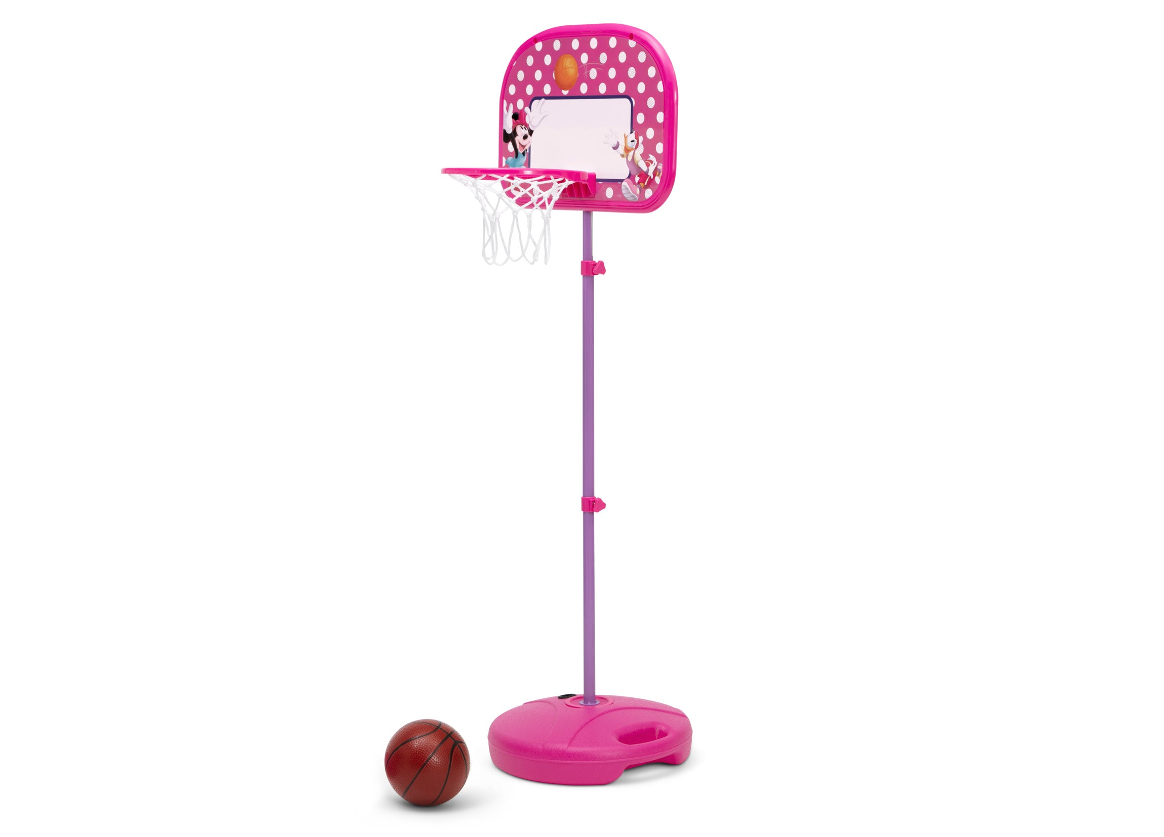 Minnie Mouse Basketball Hoop Set for Kids - Adjustable Height Indoor/Outdoor Toy for Toddlers & Children - Perfect for Birthday Gifts, Playroom & Backyard Fun