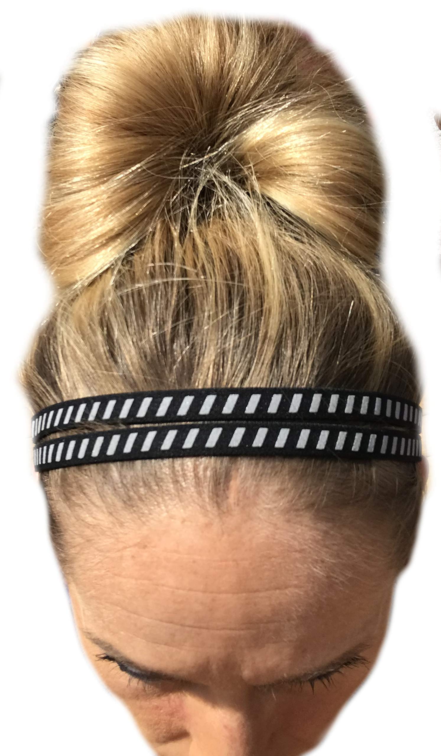 No Slip Reflective Sports Headband for Running & Workouts - Non-Slip Grip for Nighttime Exercise & Outdoor Activities