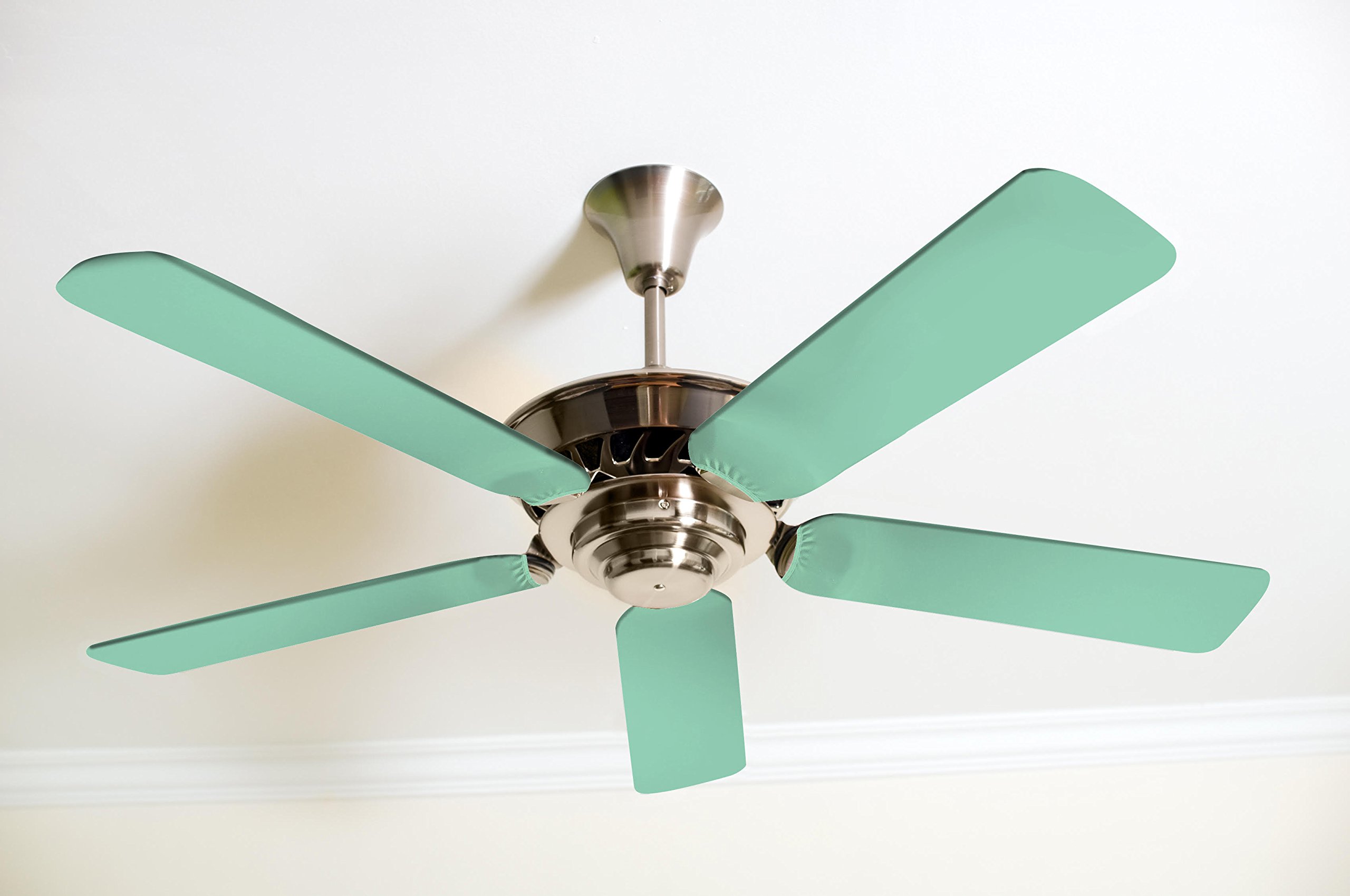 Mint Green Ceiling Fan Blade Covers - Decorative Fan Accessories for Home, Bedroom, Living Room & Office
