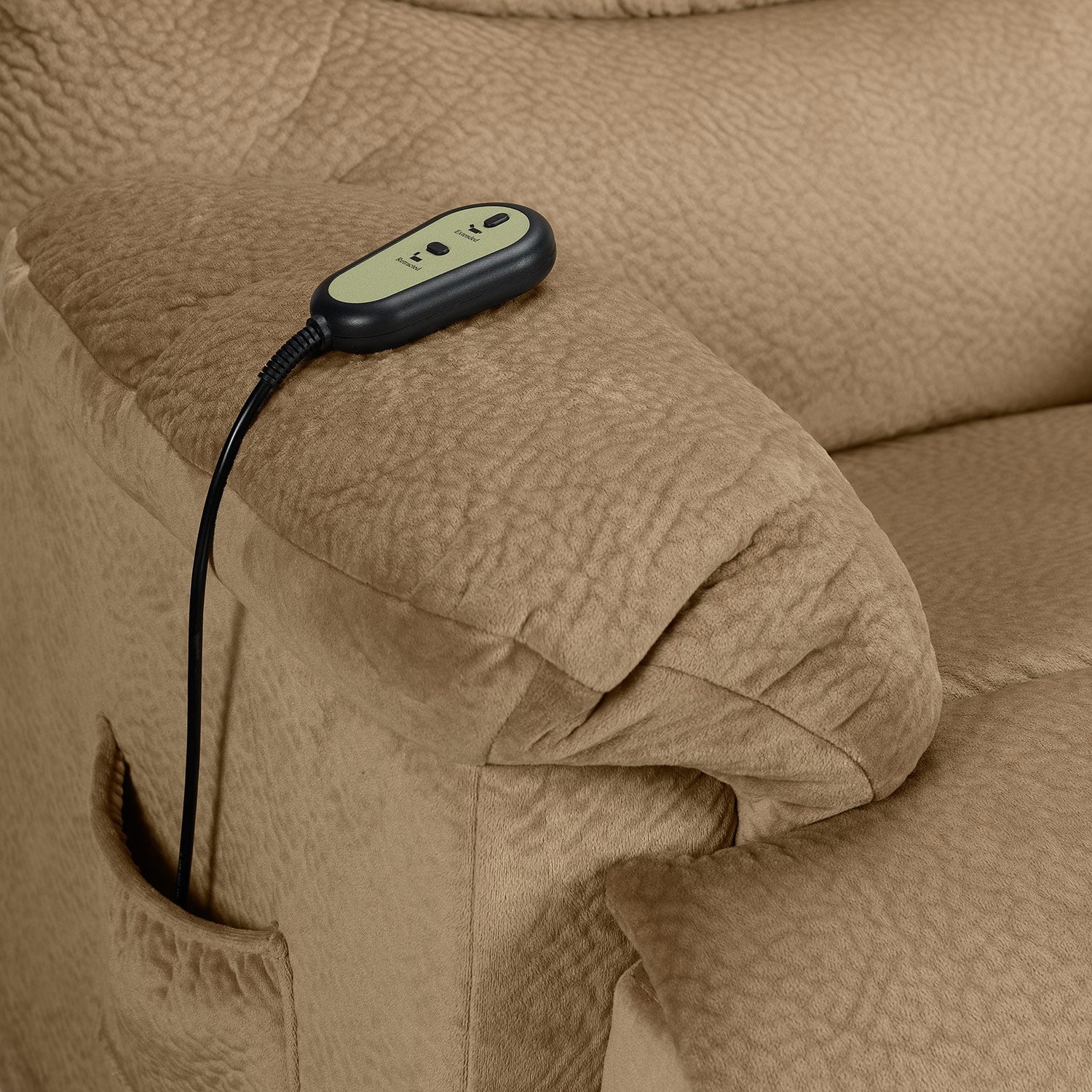Bradey Power Lift Recliner Chair for Elderly - Heavy Duty Electric Reclining Sofa with Massage & Heat, Camel Color - Perfect for Living Room, Home Theater & Mobility Assistance